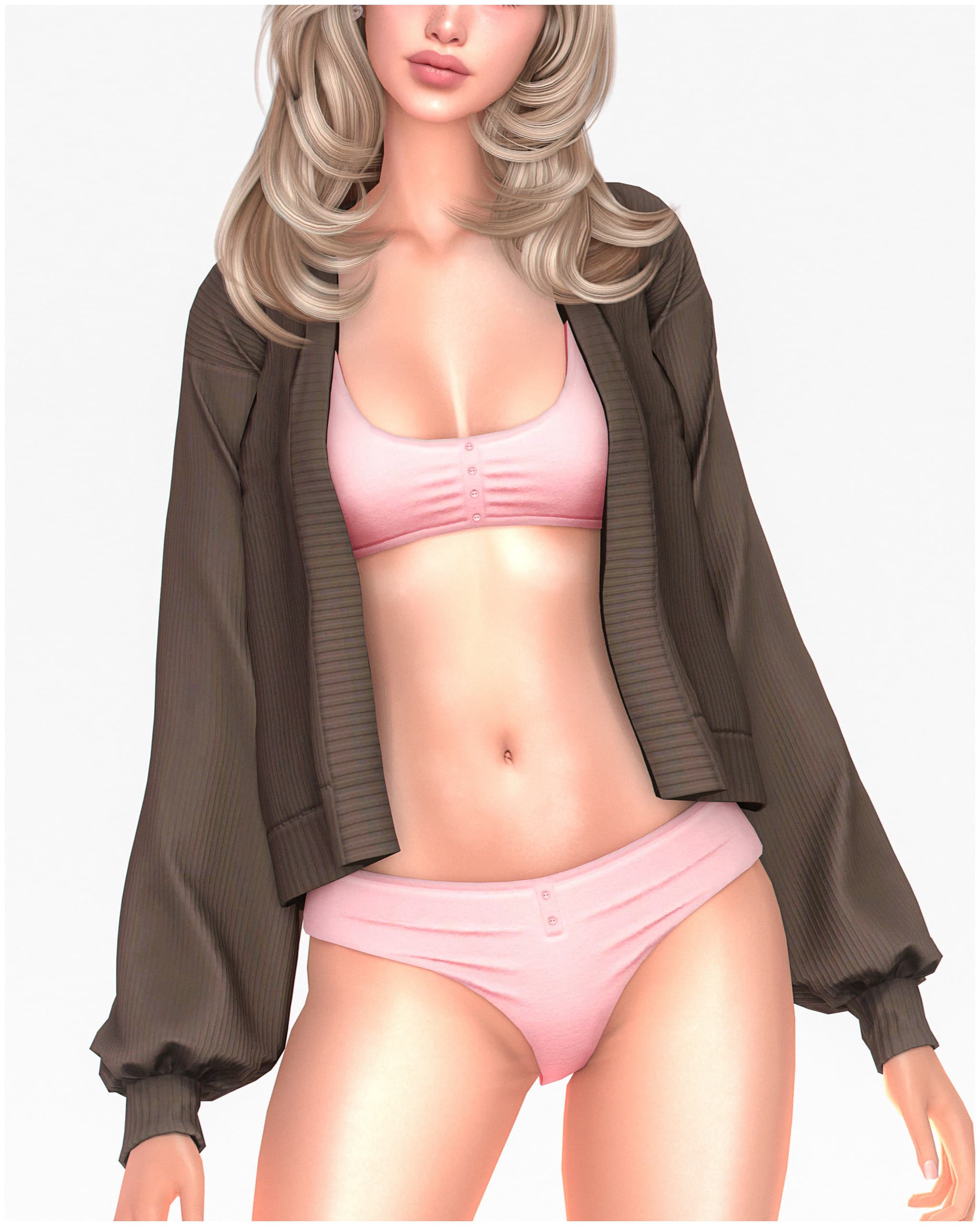 Галерея мода Сет одежды Stay Home Sleepwear Set #2